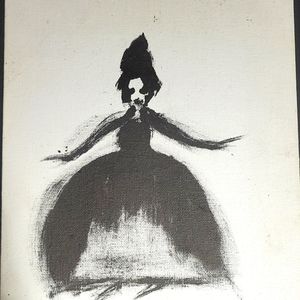 beautiful yet chilling painting of a woman!